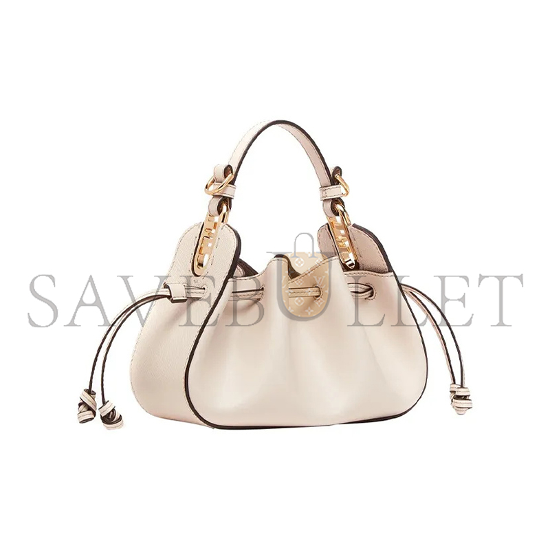 FENDI POMODORINO MINI LEATHER HOBO BAG 8BS059AHWUF0VWM (24*14*9.5cm)